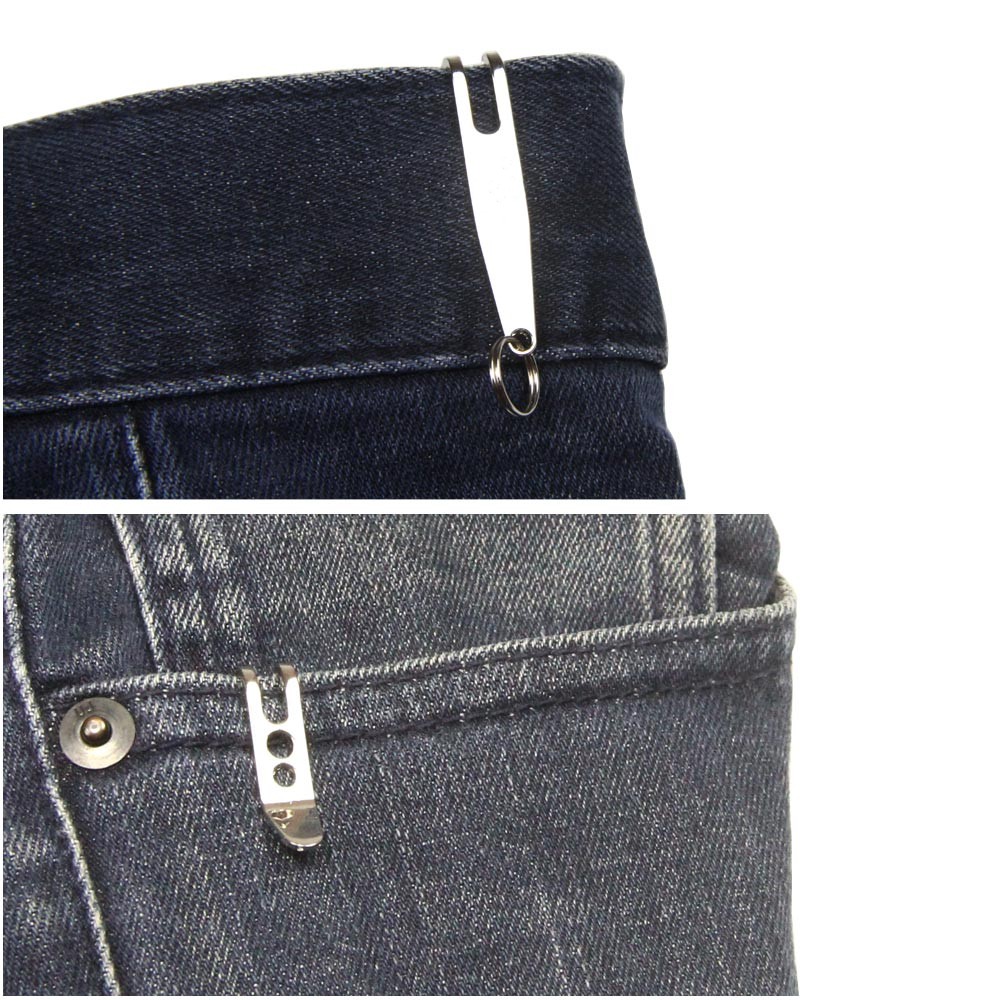 1PC Multitools Tasche Edelstahl Tasche Taille Gürtel Hängen Clip Mini Metall Schlüssel Schnallen Tasche Clips Karabiner draussen Gerät
