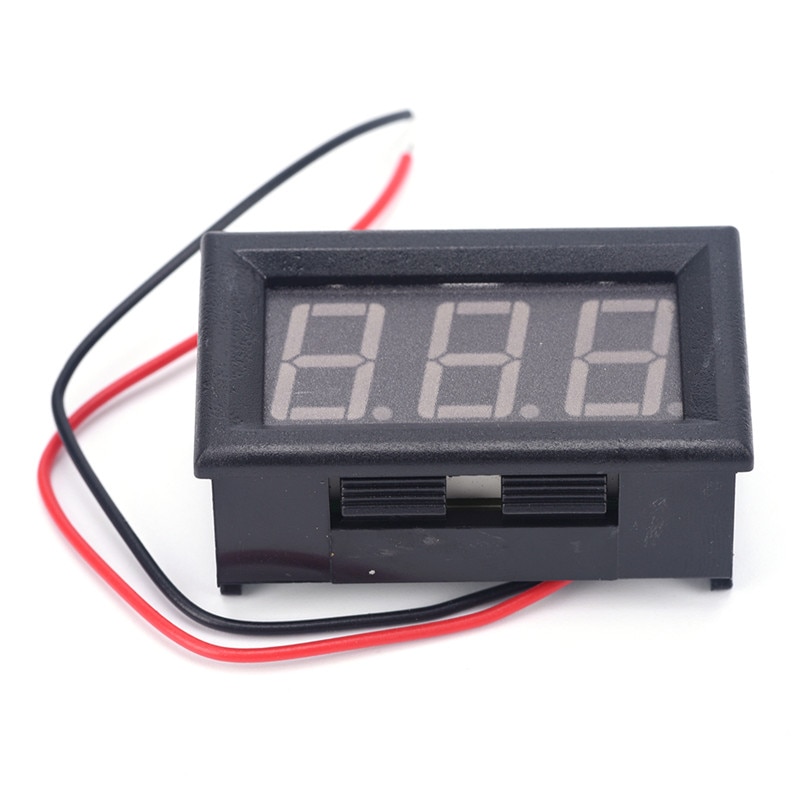 1pcs DC 0-30V red auto car Mini voltmeter tester Digital voltage test battery