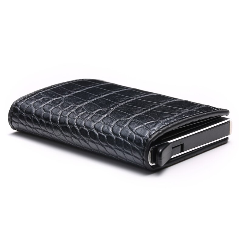 Aluminum Metal Credit Business Mini Card Wallet Man Women Smart Wallet Business Card Holder Rfid Wallet