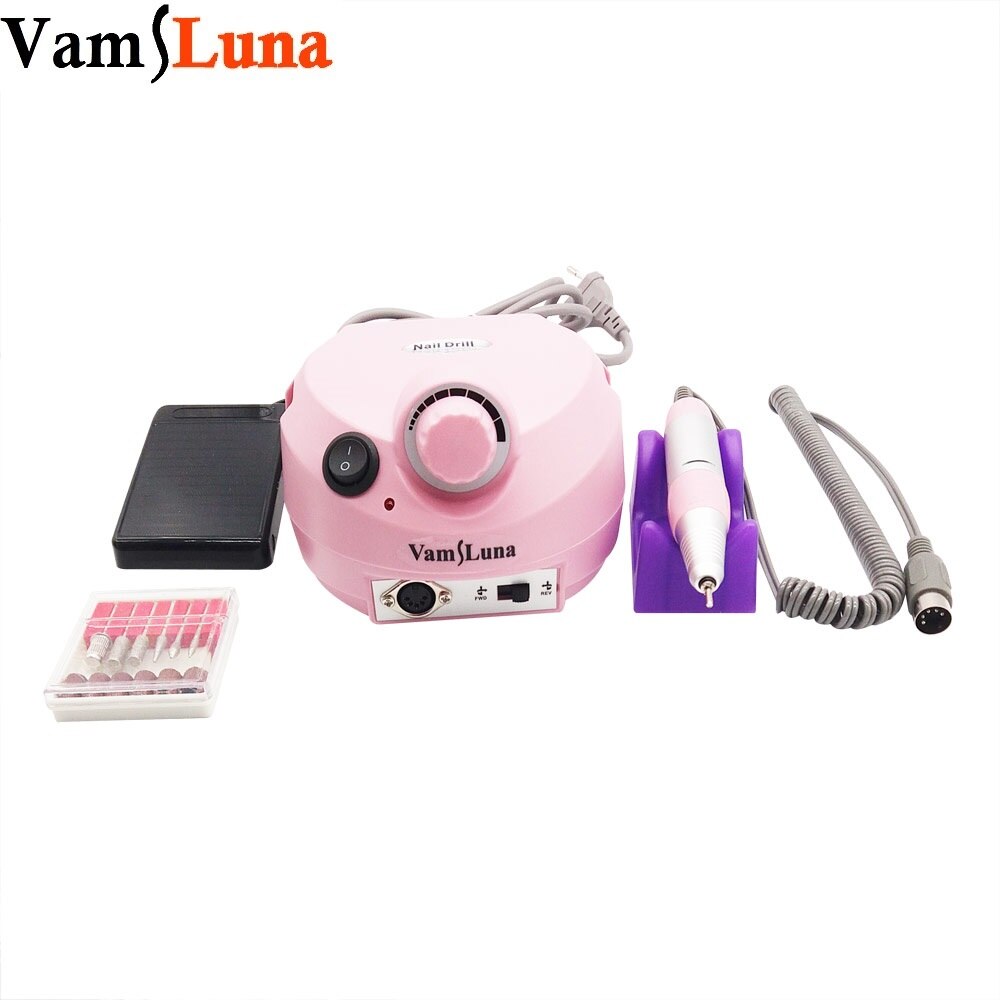 35000Rpm Electric Nail Boor Machine Elektrische Manicure Machine Boren Manicure Boor &amp; Accessoire: Roze