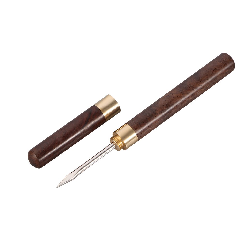 1Pcs Sandalwood Tea Knife Needle Pick With Wood Handle Puer Tea Tools Cone Needle Breaking Prying Tea Brick Tool: D