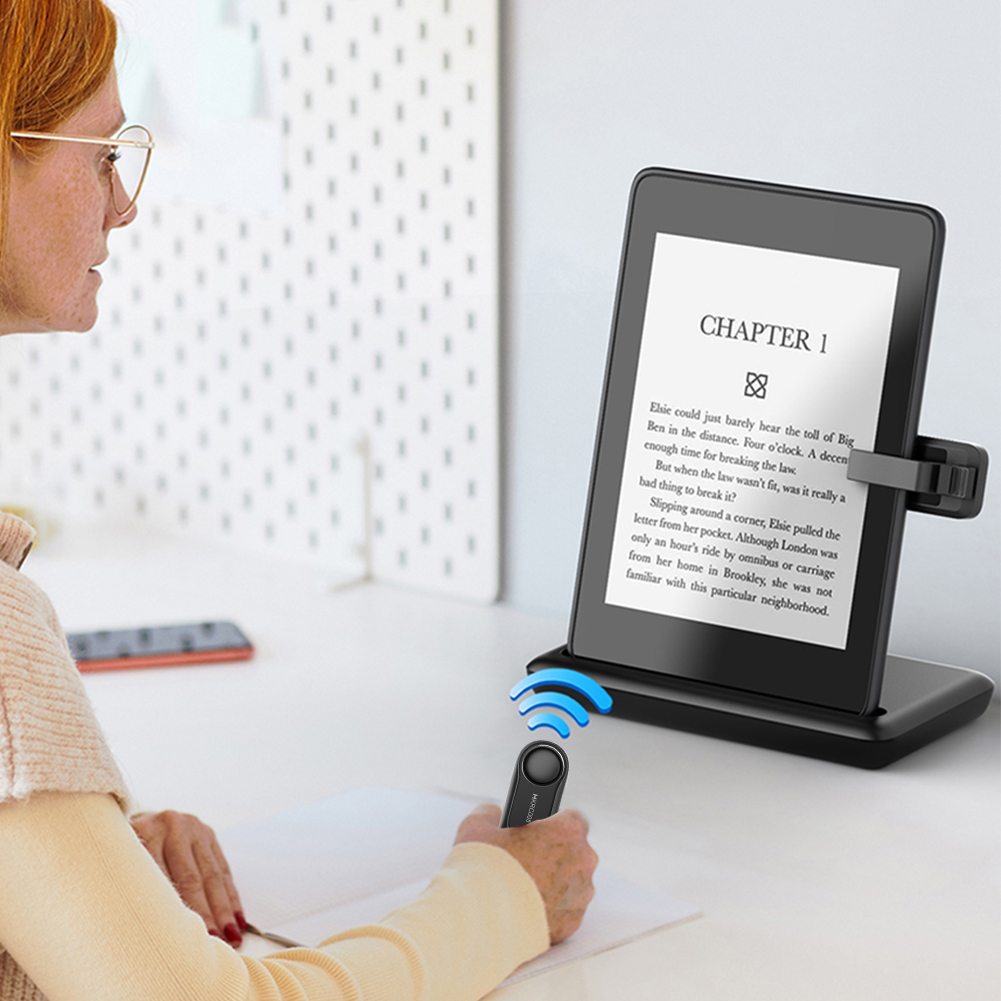 RF Remote Control Page Turner Page Turner Clicker Taking Photo Camera Video Recording Remote Trigger for Kindle Accessories