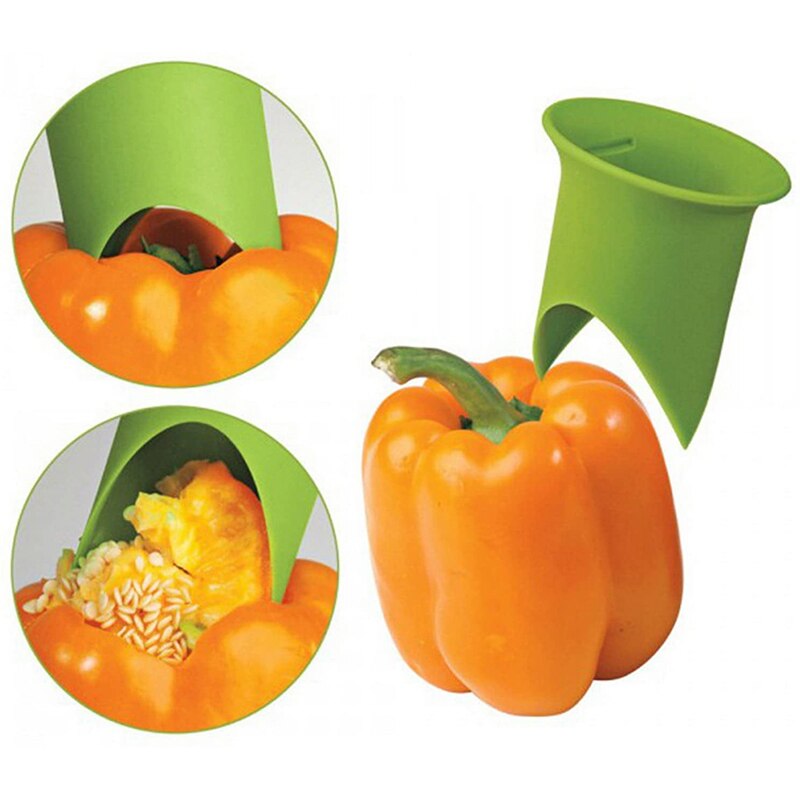 Nieuw 2 stuks chili peper ontpitter ontpitter tomaten kern scheider apparaat keukenbenodigdheden  te889
