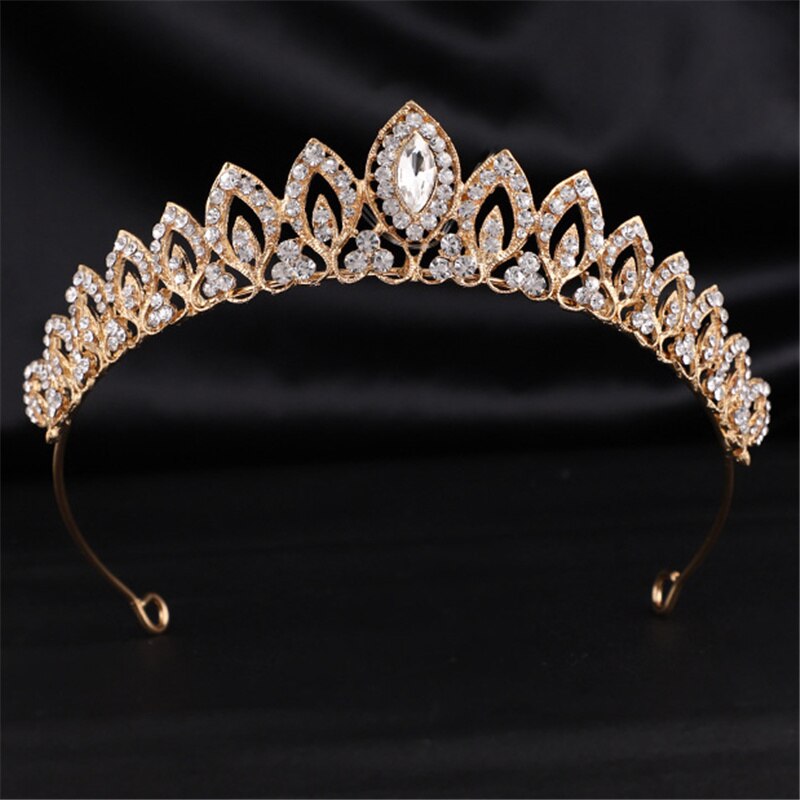 Prachtige Crystal Bridal Sieraden Sets Rhinestone Crown Tiara Ketting Oorbellen Set Voor Bruid Afrikaanse Bruiloft Sieraden Sets