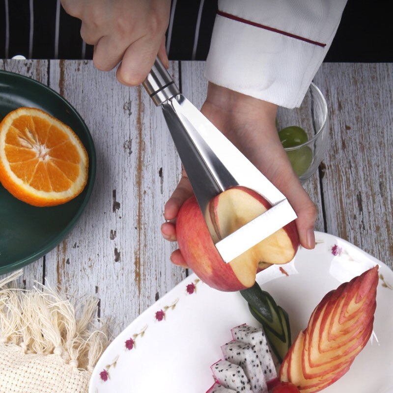 Obst Schnitzmesser Edelstahl - Dreieckiges Gemüsemesser Für Künstlerische Fruchtschnitzereien