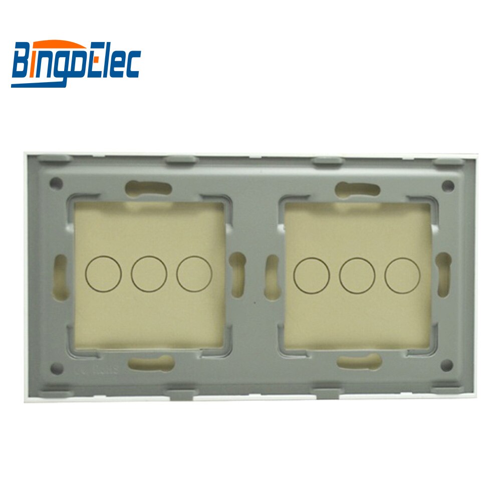 Bingoelec diy 3g heks 3g krystallglass panel, tre farger 86*157mm