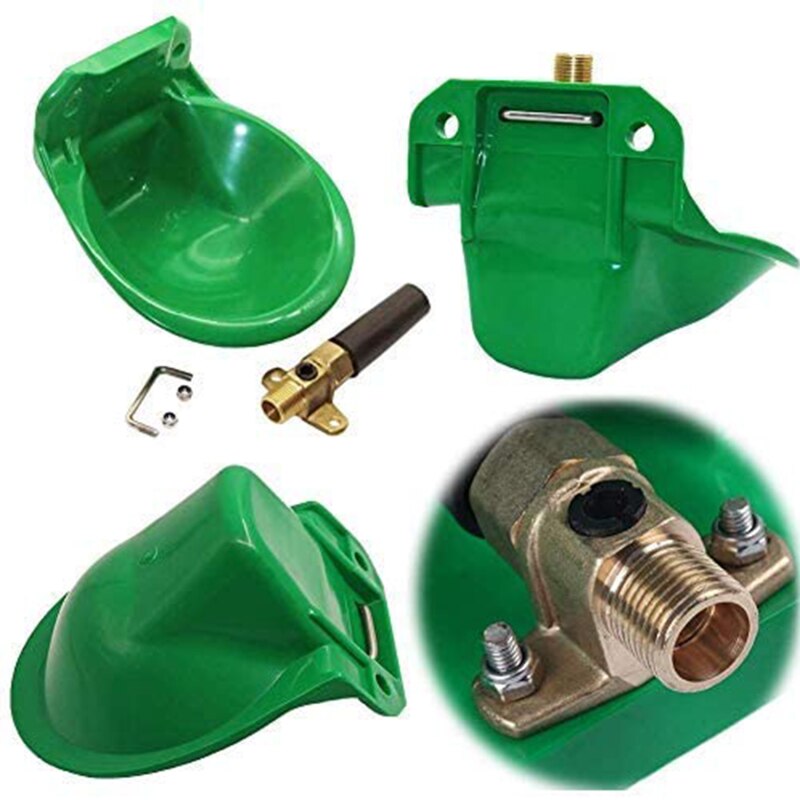 Automatische Water Kom Vloeibare Drinker Schapen Koe Vee Varken Geit Paard Farm Animal Feeder Drinken Tool Vervangen Vee Koperen Klep
