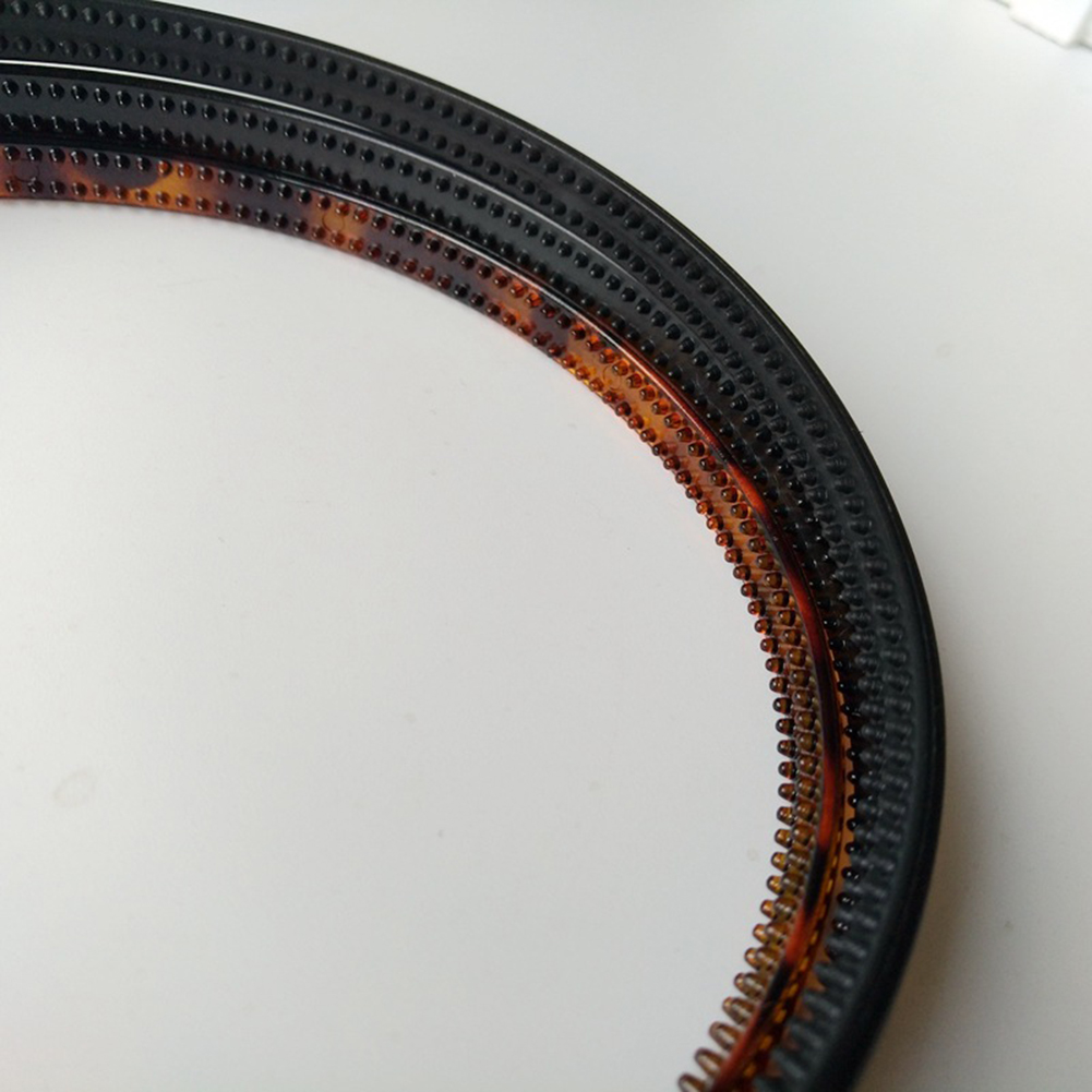 Plastic Leopard Hairband Mens Women Unisex Black Toothed Anti Slip Hair Head Hoop Band Sport Headband Hair Accessories