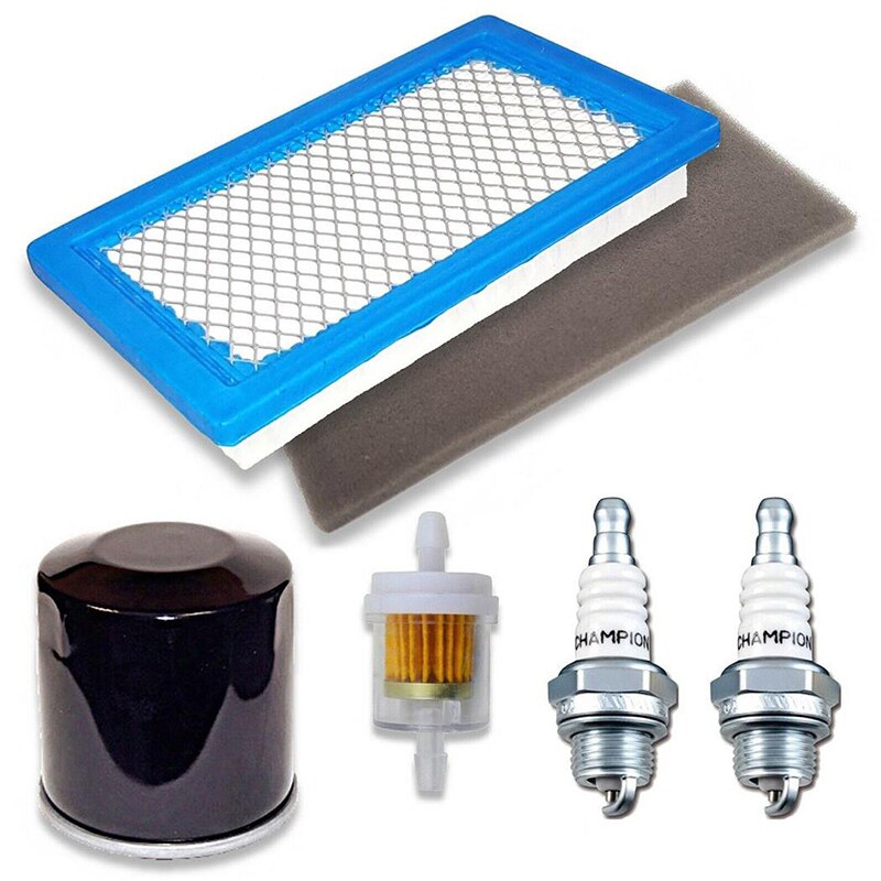 Filtro de aire Waffle, prefiltro de aceite, bujía de combustible, campeón para Etesia ATTILA 85 con motor FH430V HE5150K, filtros de aire Hydro,