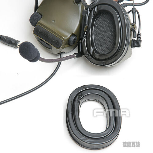 For COMTAC Peltor Headsets Earpiece Mat Soft Gel Ear Cushions Silicone Pad