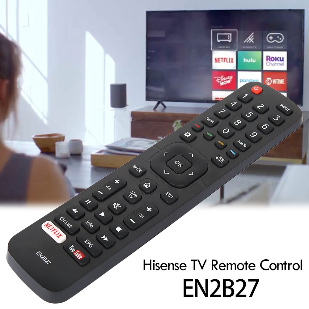 Universal EN2B27 TV Remote Control for Hisense 32K3110W 40K3110PW 50K3110PW
