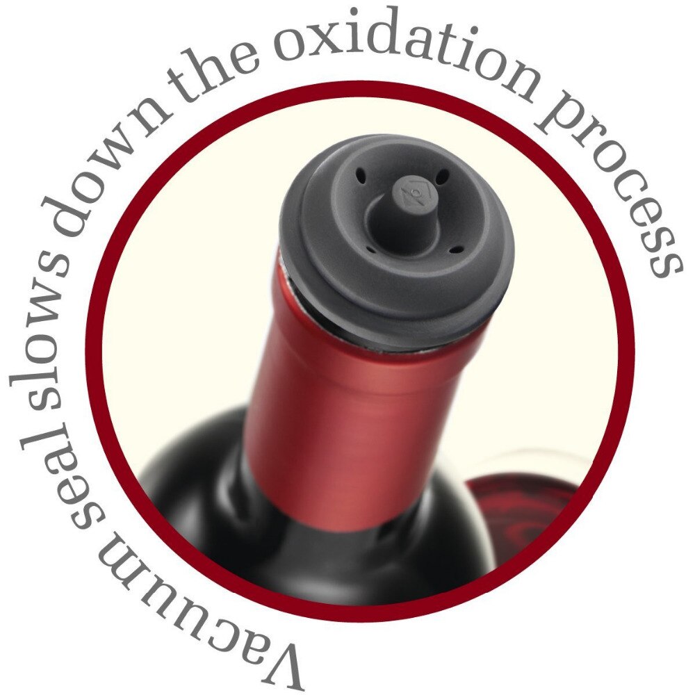 6 stuks rubberen vacuüm wijnfles beschermer plug stop pomp stop knop stoppers 10.4