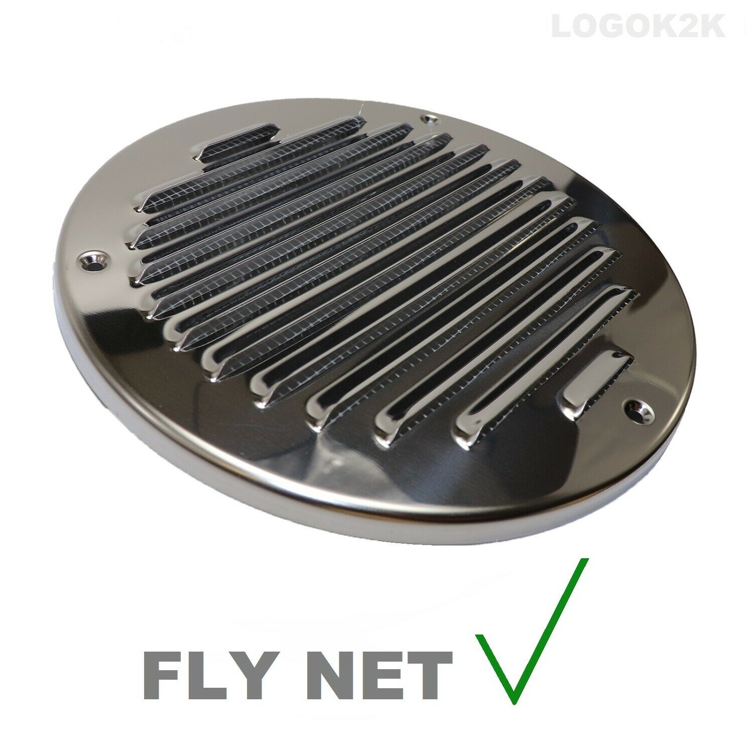 100MM 125MM 150MM Flat Circle Air Vent Grill Metal Cover Round Ducting Ventilation