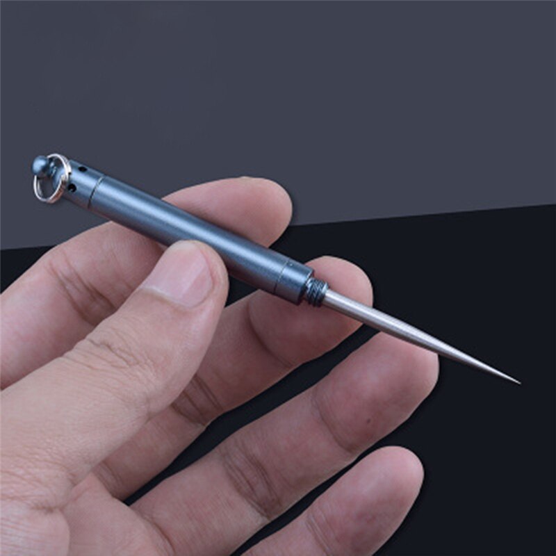 Rvs Fruit Tandenstoker Aluminium Metalen Tandenstoker Fles Fruit Vork Draagbare Outdoor Herbruikbare Voedsel Picks Camping Tool