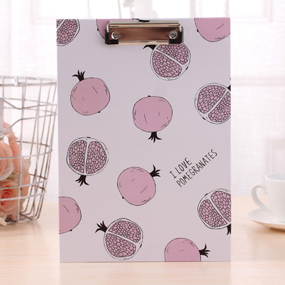 Kawaii tamaño A4 archivo tablero para carpetas plástico PP transparente escritura placa dura Tabla de respaldo placa papelería
