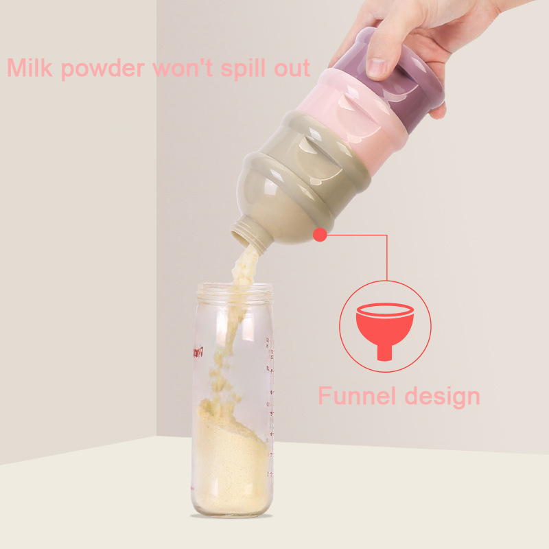 3 Layer Container for Mixture Bottle Feeding Baby Formula Breast Milk Power Storage Mix Dispenser babies Food Portable Kids Box