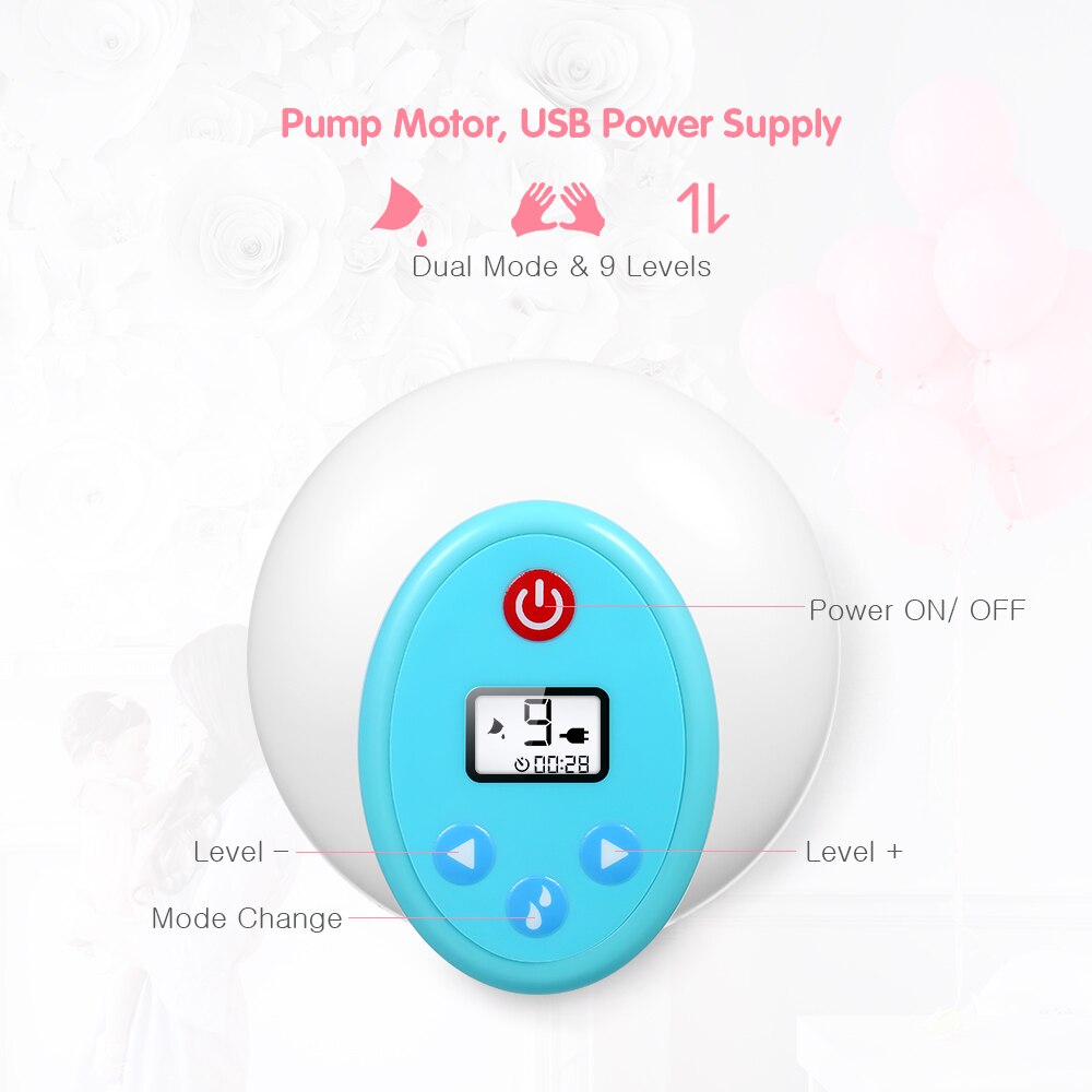 Tragbare Doppel Elektrische Brust Pumpe sicher &Ampere; BPA-Freies Dual Modus von Massieren &Ampere; Pumpen 9 Saug Ebenen Super ganz