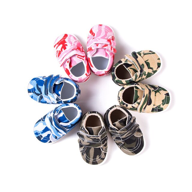 Kids Baby Babyschoenen Schoenen Ademend Baby Peuter Camouflage Schoenen Meisje Jongen Casual Schoenen Bodem Comfortabele Anti-Slip Schoenen