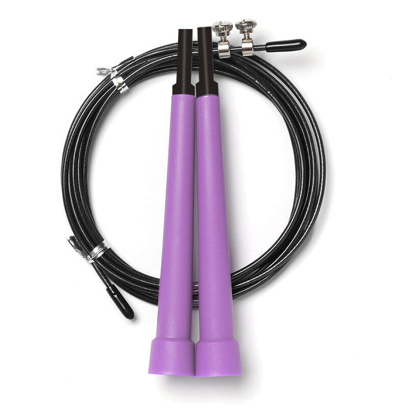 Crossfit Speed Jump Rope corda per saltare professionale per MMA Boxing Fitness salta allenamento allenamento con borsa per il trasporto cavo di ricambio: N1-Purple