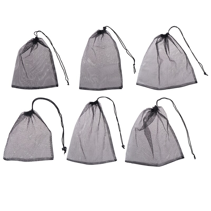 Bolsa de filtro de carbón activado para acuario, bolsa de filtro de medios de malla con cordón para pecera, bolsas de filtro de carbón de bola Bio, 1 unidad