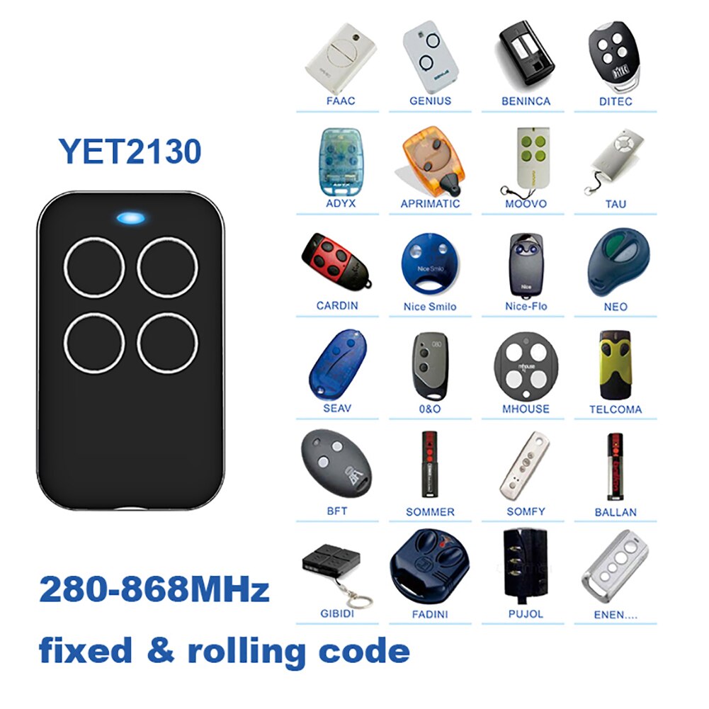 280-868mhz Multi-Frequency Remote Control Compatible Automatic Remote Control For Ptx4 Copy Duplicator Wireless Door Home Office