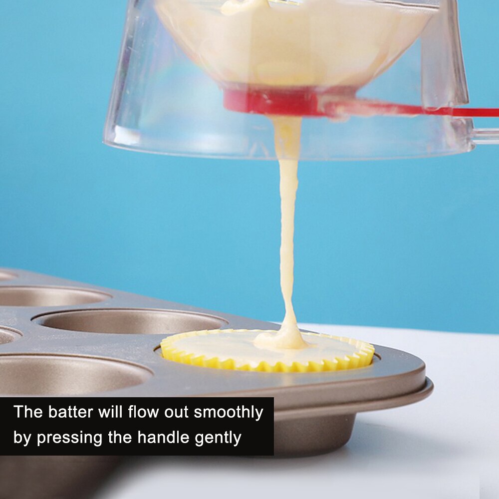 DIY Handheld Funnel Dispenser Batter Separator Cake Measuring Cup Cake Dispenser Kitchen Supplies Baking Tools
