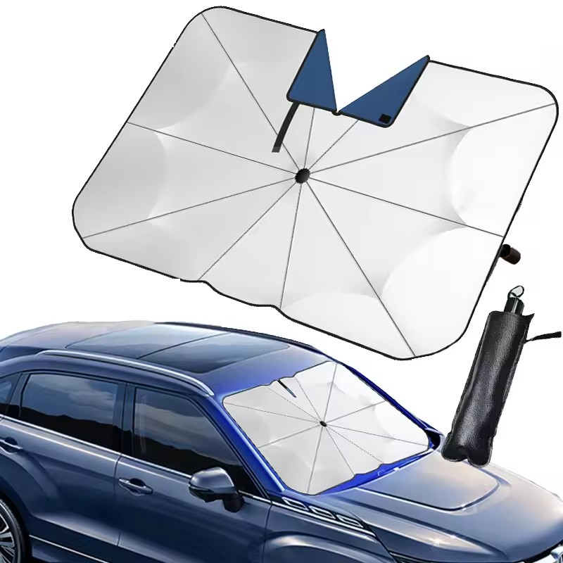 Autozonnescherm voorruit, zomer, intrekbaar, zonwering, zonnescherm, auto-parasol