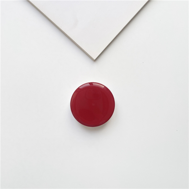Luxury Glossy Phone Socket for iPhone 15 14 12 13 Foldable Stretch Grip Tok Phones Holder Finger Ring Stand for Xiaomi Huawei: Red