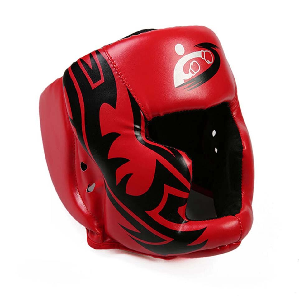 gratis størrelse muay thai boksing taekwondo mma hjelm hodebeskytter karate sparring kickboxing beskyttende hodeplagg