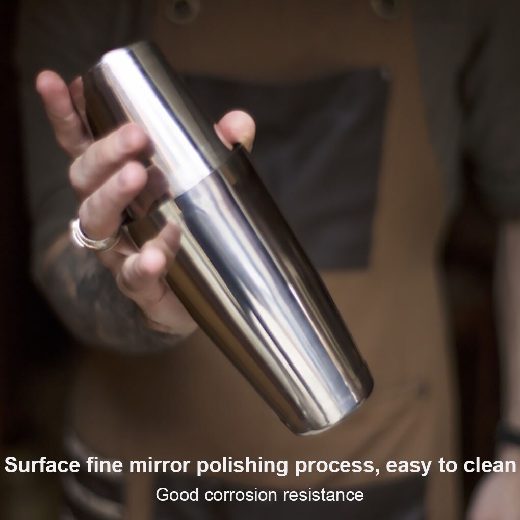 Cocktail Boston Shaker Set Stainless Steel Martini Drinks Shaker for Bar Home Bartende Bar Tools Black/Silver/Gold/Pink Shaker