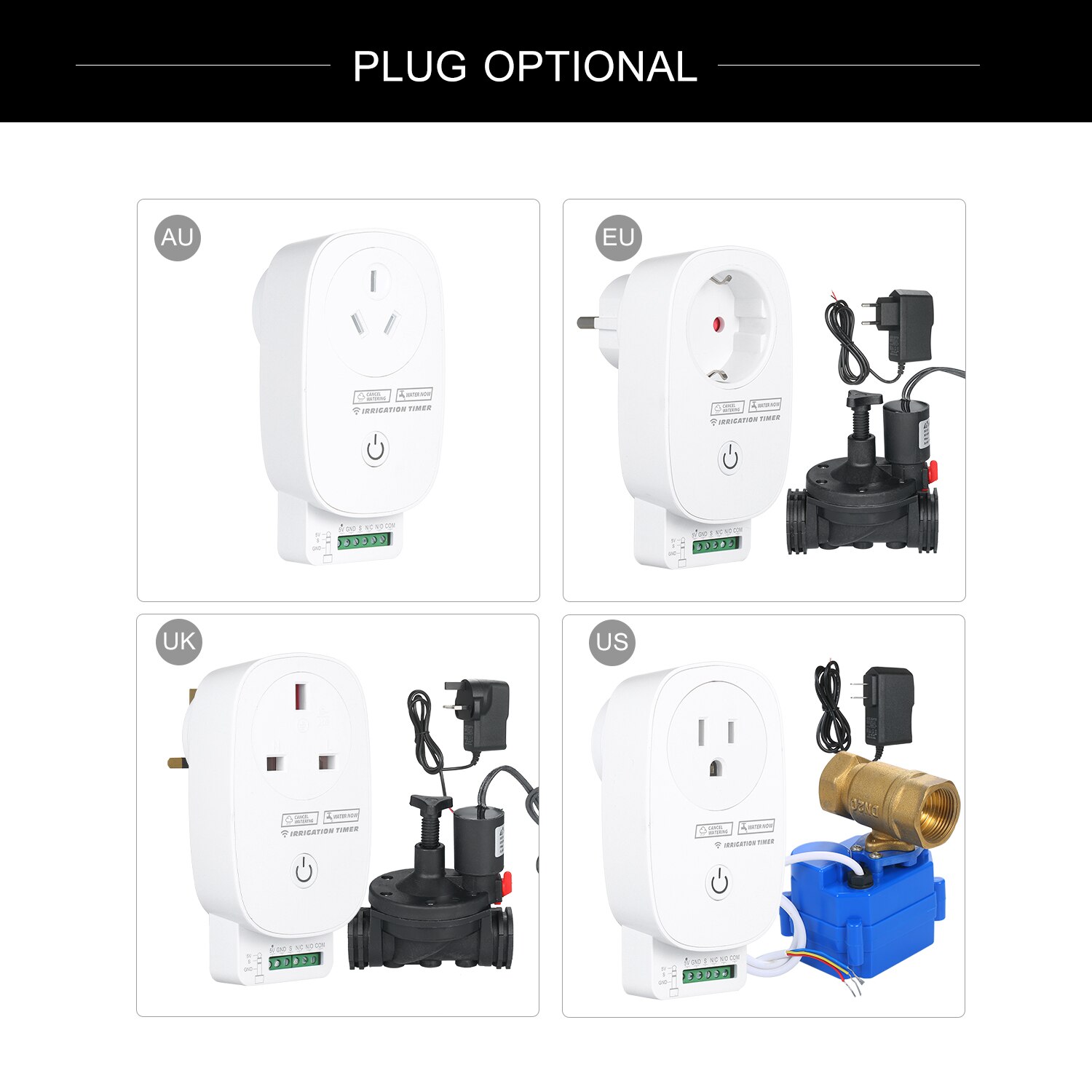 Robinet d'arrosage automatique | Système d'irrigation de jardin, contrôle WiFi, système d'arrosage, contrôleur de système d'arrosage, minuterie de jardin pour l'extérieur, Valve d'arrosage automatique pour la maison