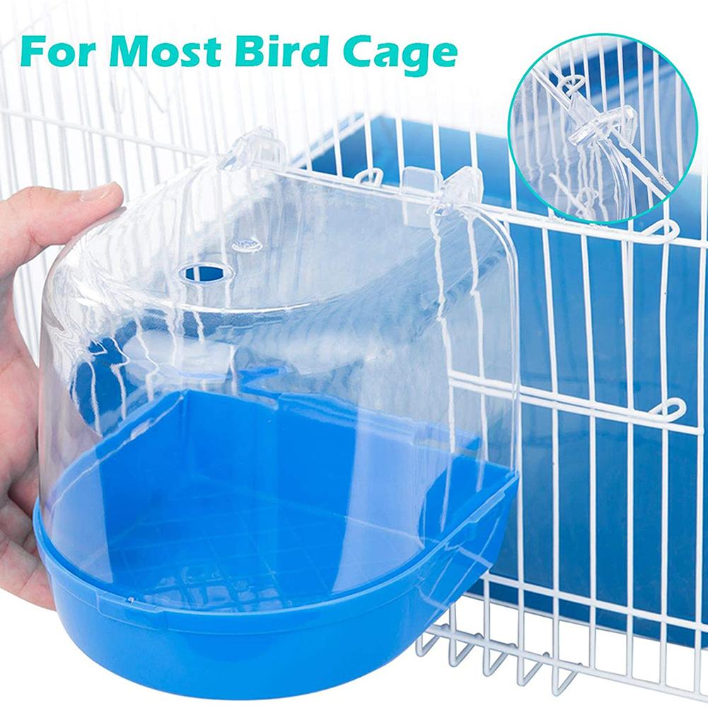 Boîte de bain amovible, bassin de bain à Clip, Cage à oiseaux, perroquet baignoire se fixe à la plupart des cages pour petits oiseaux