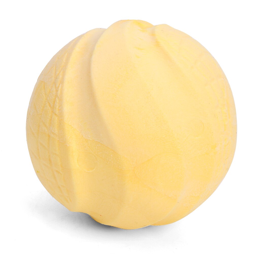 Snoep Kleur Bite Speelgoed Schuim Molaire Kauwen Schoonmaken Puppy Bal Hond Huisdier Tanden Tpr Spelen Training Grappig Kauwen Levert: YELLOW