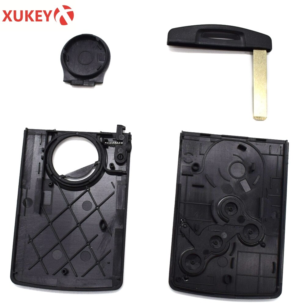 Sleutel Shell 4 Knoppen Voor Renault Koleos Megane 2 3 Clio Captur Laguna Fob Remote Smart Card Key Case Met insert Kleine Sleutel Blade