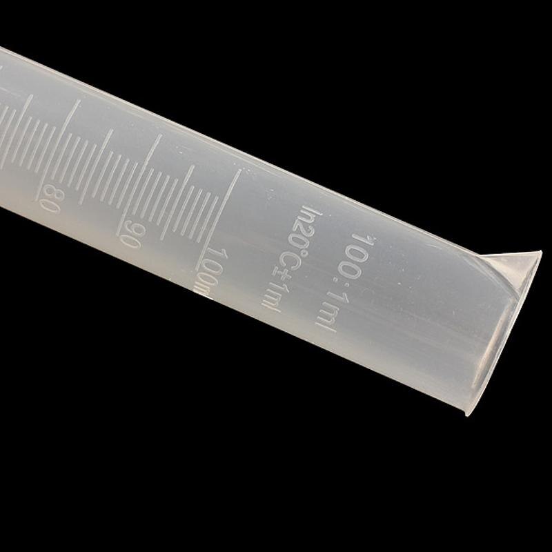 1 st 100ml plastmätcylinder för laboratoriematerial kemiinstrument verktyg skollaboratoriematerial