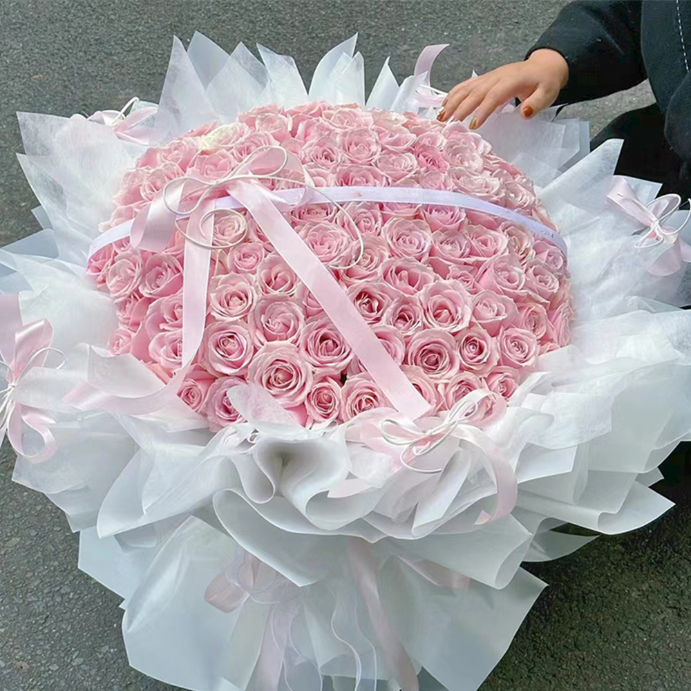 20 piezas de papel para envolver flores, ramo de papel Ouya de Color sólido, paquete Floral de estilo coreano, materiales de floristería DIY