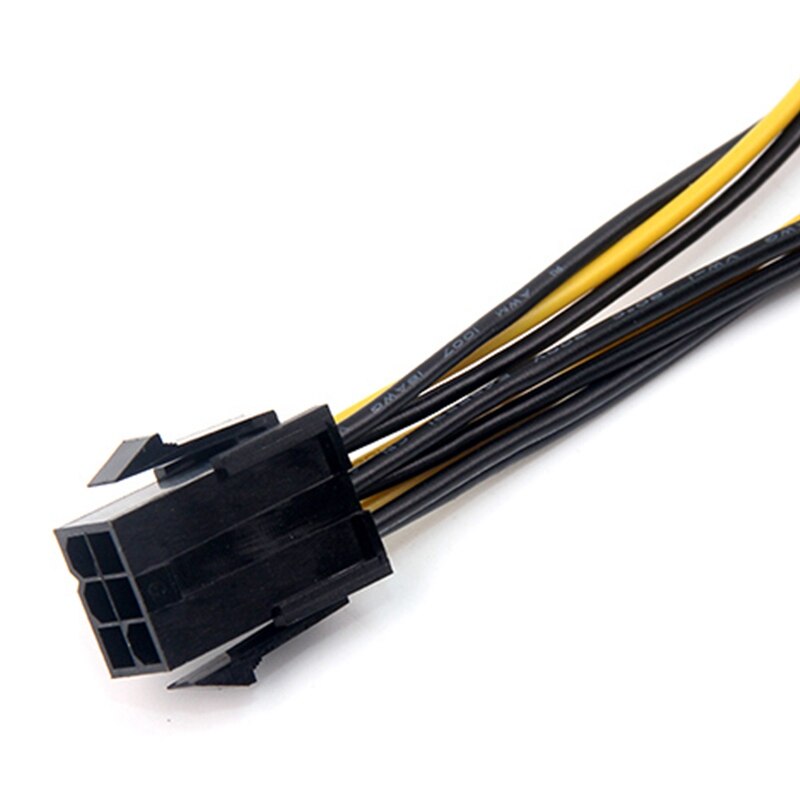 6 Pin IDE Molex 1 to 3 Port 4Pin Power Splitter Extension Cable Power Supply Connector Cable 18AWG Wire for PC