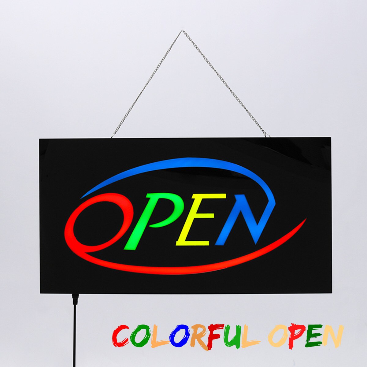 OPEN LED Neon Sign Bar Shop Business Display Studio Window Hanging Light Visual Artworks LED Board Decor Crafts Neon Light Sign