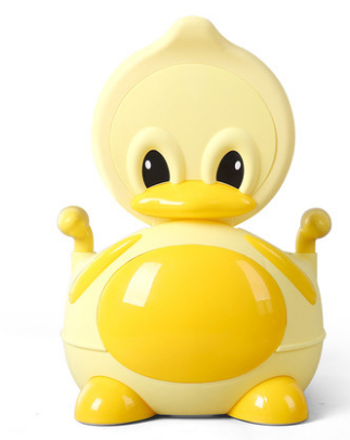 Orinal de pato para bebé, asiento de orinal de PU suave para niños, estilo: YELLOW