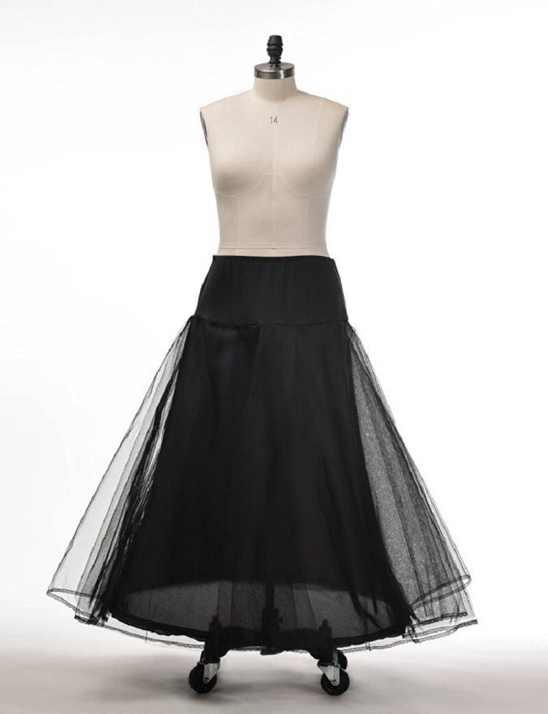 Vintage vit svart tyllklänning 1 båge bröllop underkjol kvinna vestidos para boda jupon fille accessoire mariage
