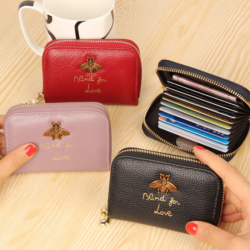 Multifunctional Organ Card Holder Female Zipper Male Cute Coin Purse Female Bank Business Card Holder Bus Card Set