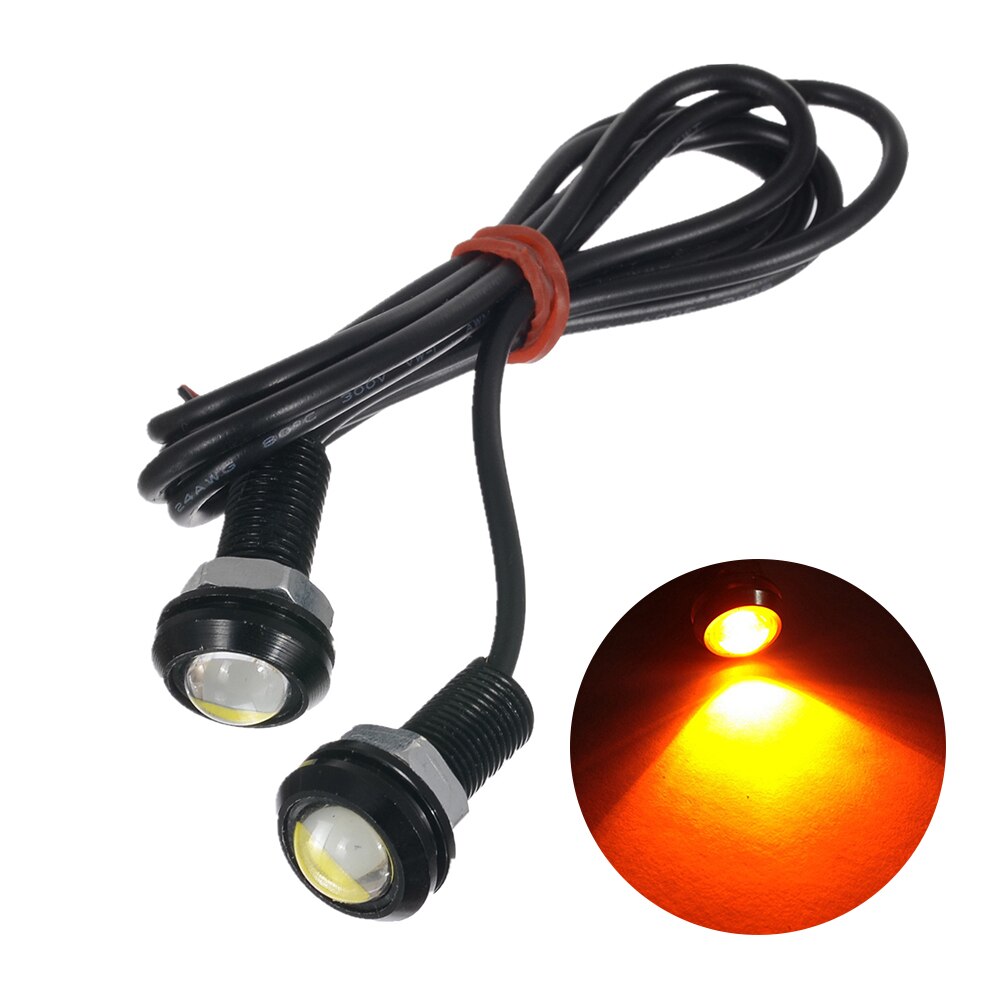 9W Eagle Eye Lamp Daglicht Led Drl Fog Dagrijverlichting Auto Licht Achterlicht: Yellow