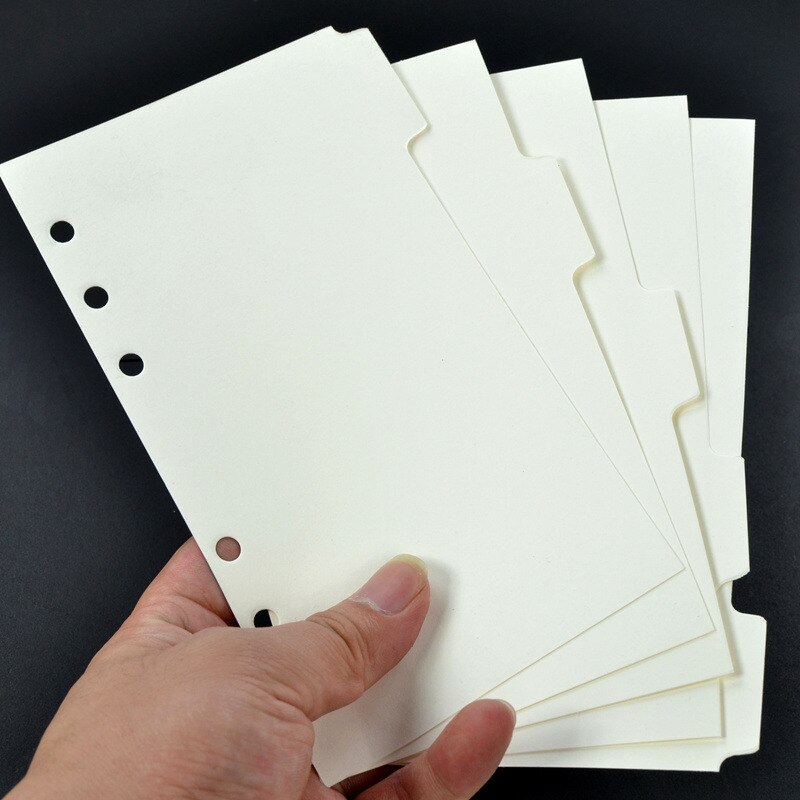 5 Pcs/set Beautiful Landscape Notebook Divider A5 A6 Spiral Notebook Loose Leaf Index Pages Notebook Paper Inside Pages: NO.6 / A5