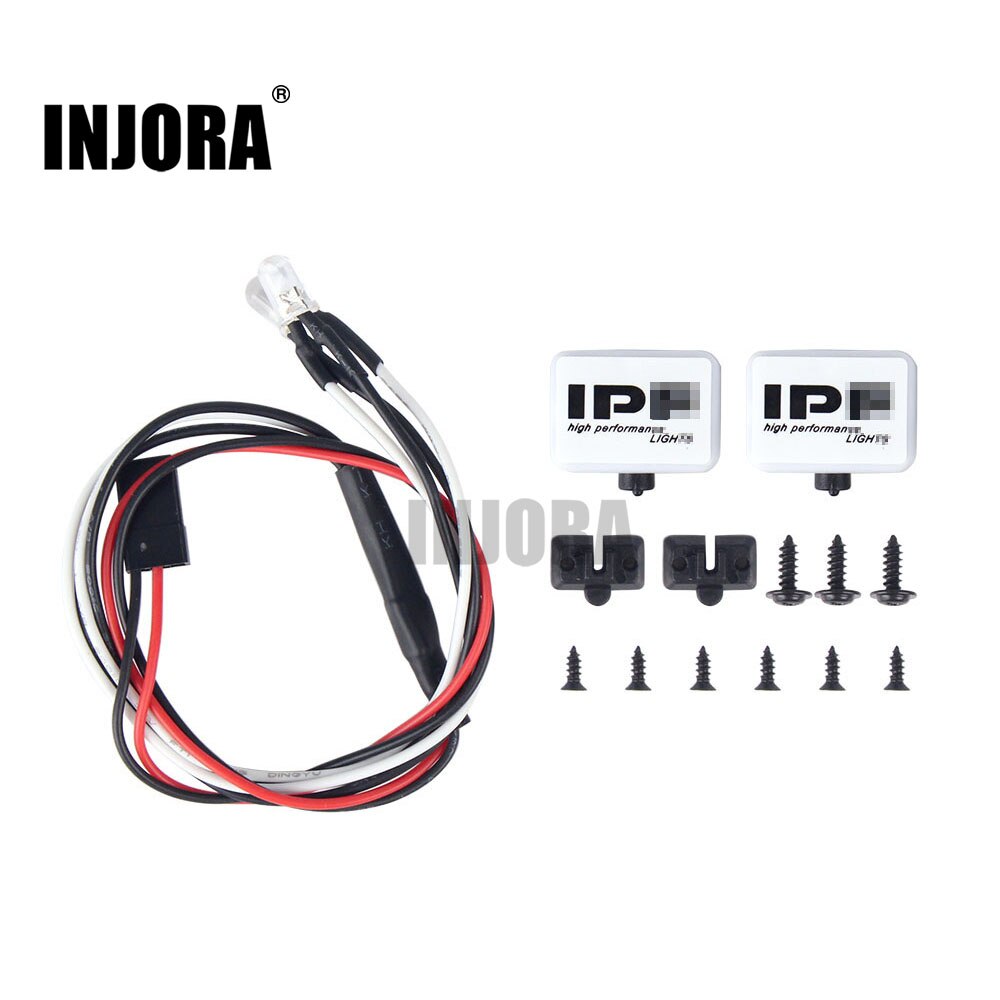 INJORA RC Auto 2/4 Platz LED Licht Abdeckung für 1:10 RC Raupe axial SCX10 90046 Traxxas TRX4 Tamiya CC01 D90 TF2 MST HPI