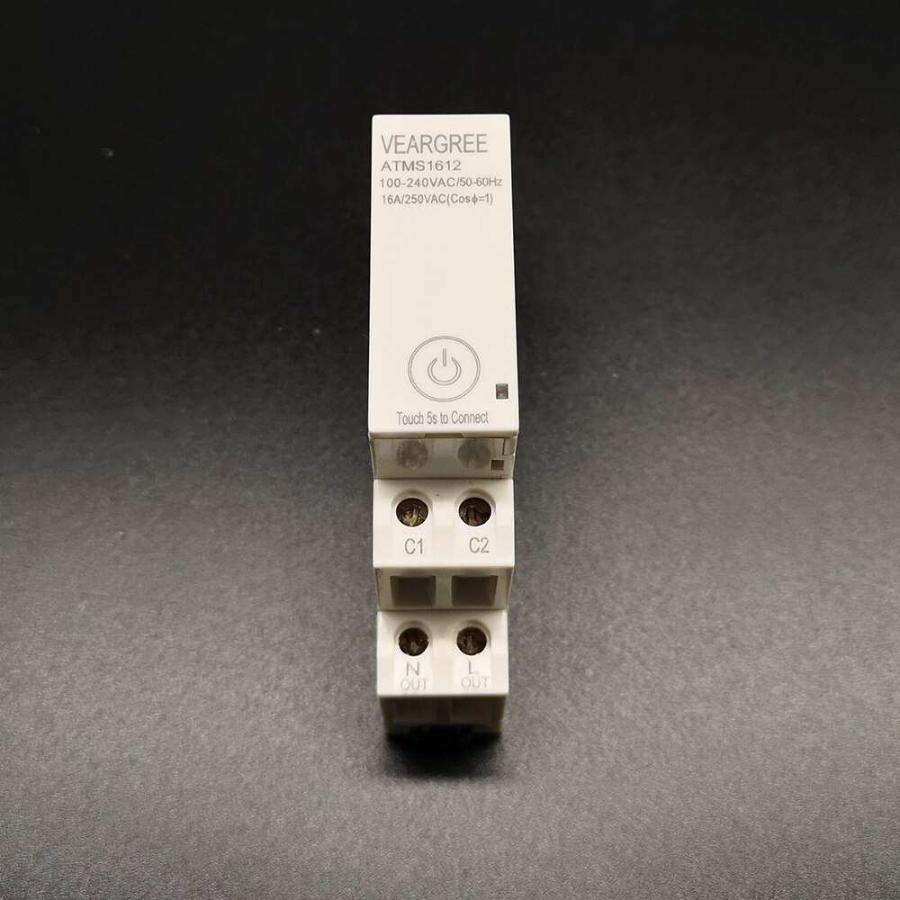 ATMS1612 16A 250VAC Wifi Smart Tijd & Elektriciteit Meter Tuya App Timer