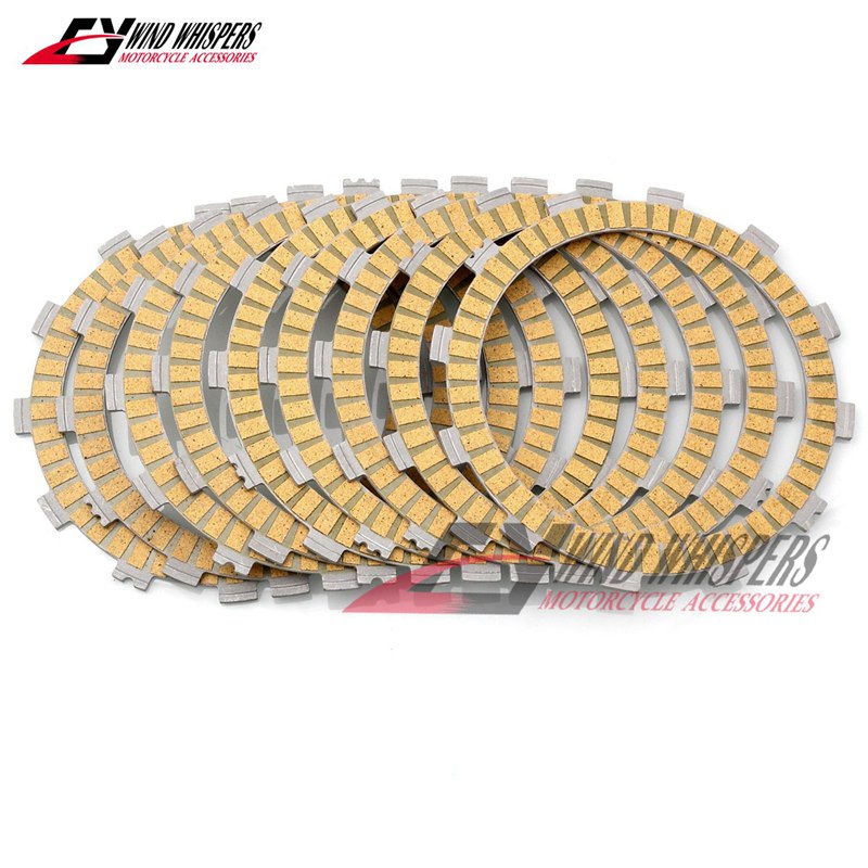 Motorrad Stahl Kork Papier Reibung Kupplung platten Rabatt einstellen Für Yamaha FJ09 FZ-09 MT-09 MT-09A ABS Tracer 900 YZF R1: 9Stck Papier