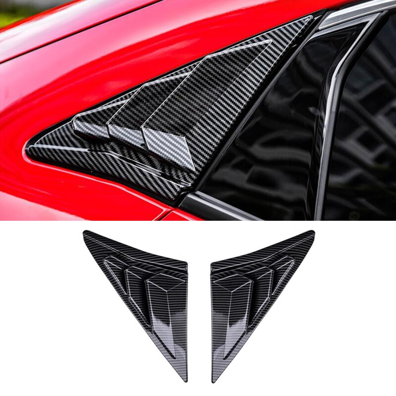 Rear Side Window Vent Louver Cover For Honda Civic... Grandado
