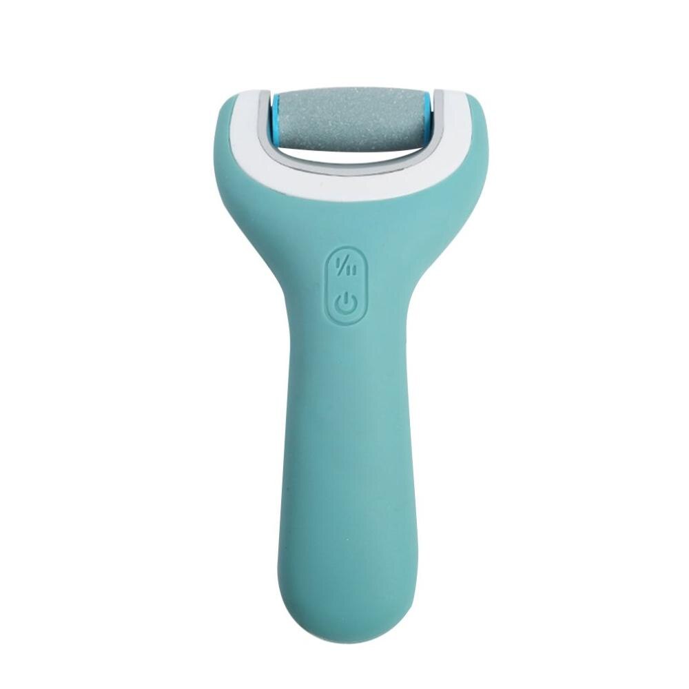 100-240V USB Rechargeable Electric Pedicure Tools Foot Care Tool Foot Callus Remover Velvet Smooth Machine For Foot Heel Skin: blue