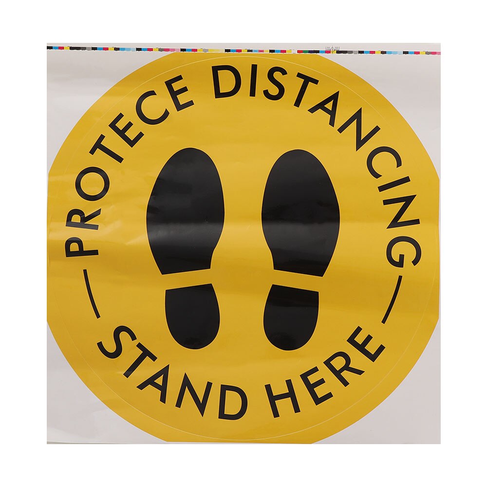 Waterproof Public Area Social Distancing Floor Sticker Please Keep Your Distance Isolation Label Safety Floor Sign Decal Sticker: 6