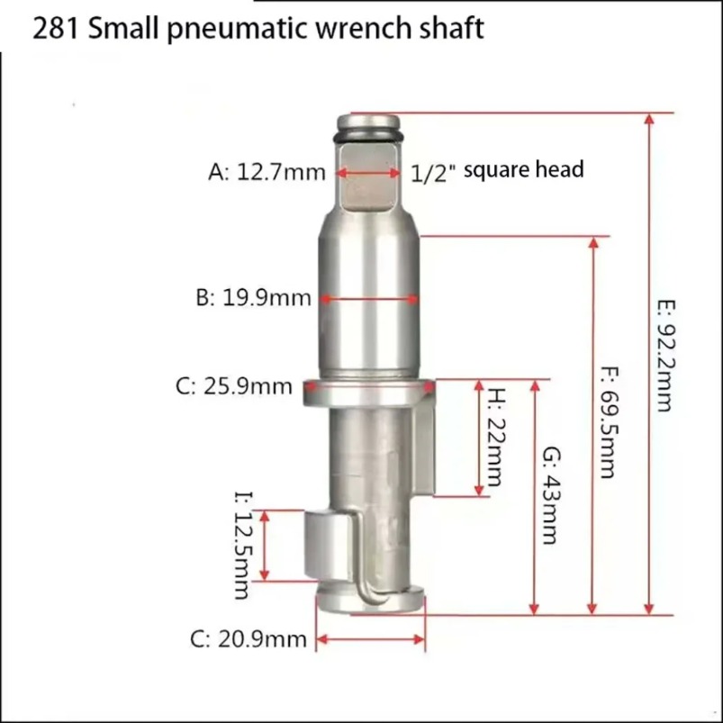 1PC 1/2 3/4 1" inch Pneumatic Tools Air Impact Wrench Anvil Driver spindle Axis Hammer block Repair Parts